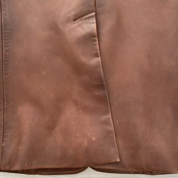 Ralph Lauren Blue Label Brown Lamb Leather Blazer - Picture 11 of 15